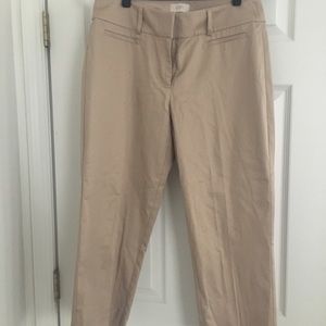 Loft tan ankle pants
